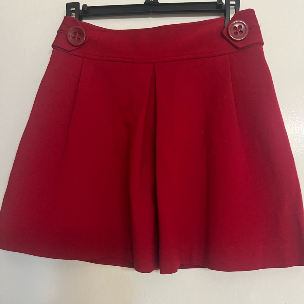 Express Design Studios Vibrant Red Mini Skirt Siz… - image 1